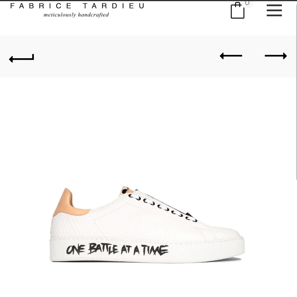 White and Tan Men's Sneakers 41 / 9